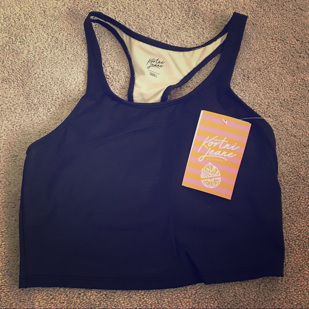 Brand new kortni Jeane swim crop top